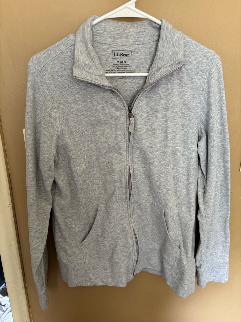 L.L.Bean Heather Gray Women's Zip-Up Sweatshirt